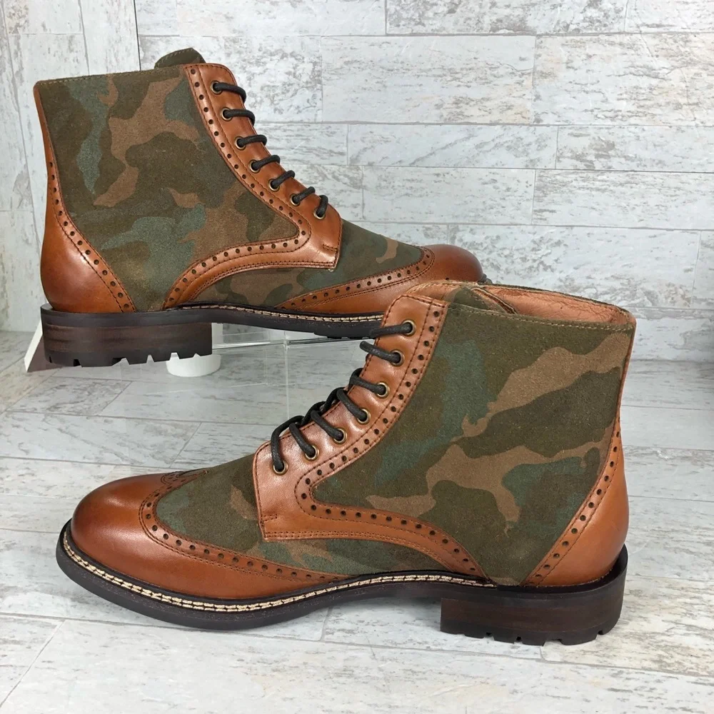 Mark Nason Camo Ithaca Beaufort Boots Wingtip ✅